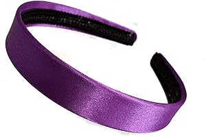 2cm Purple Satin Alice Band Hair Band Headband for Women Girls by Glitz4Girlz