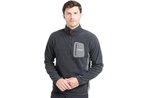 Berghaus Men's Helvellyn Half Zip Fleece, Polyester Midlayer, Quick-Drying, Moisture-Wicking, Stretch-Bound Collar and Cuffs, for Outdoor Activities