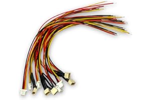 vuniversum 5 Paar Micro JST 1.0 SH 3Pin Male Female Stecker Buchse 1.0mm Kupplung inkl. 15cm 28AWG PVC Kabel (1.0 SH 3Pin)