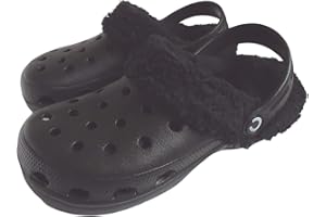 CLOGGIS Adult Fleece Lined Clogs Cloggies Snug Fur Furry Mule Slippers Garden Shoes