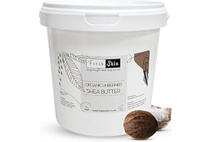 Freshskin Beauty LTD | 1KG Shea Butter Certified Organic - Unrefined, Cold Pressed, 100% Pure, Raw & Natural (1000g)