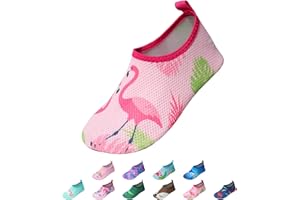 EDOTON Badeschuhe Kinder MädchenSchwimmschuhe Wasserschuhe Strandschuhe Aquaschuhe Sommer Schwimmschuhe Strandschuhe Leichte Barfußschuhe Schnell Trockene Surfschuhe