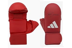 adidas Guanti da Karate con Pollice, WKF