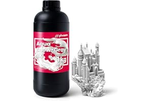 Phrozen Aqua-Snow Gray 8K 3D Drucker Resin | Druck Harz für Phrozen Sonic Mini & Mighty | 405nm SLA/DLP/LCD 3D Printer Photopolymer UV Resin | Hohe Präzision, Geringer Geruch - Weiß (1kg)