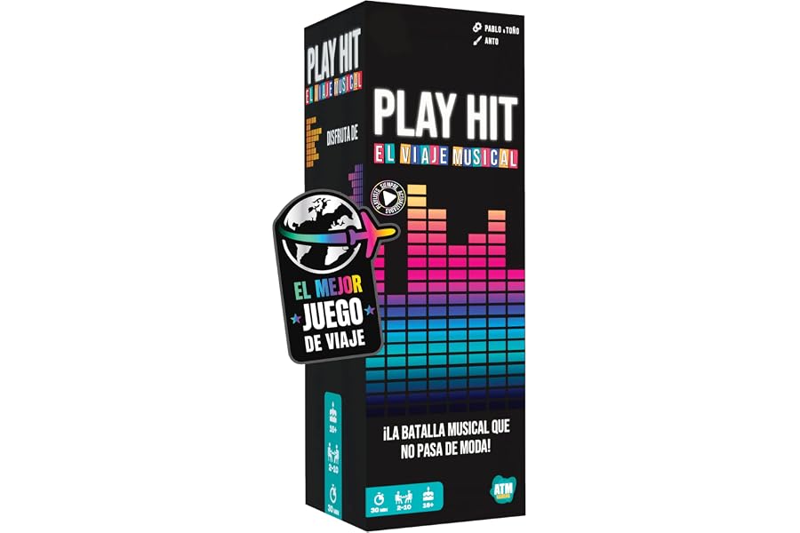 Play Hit - Juegos de Mesa para Adultos, Amigos y Familia - Ideal para Reuniones y Fiestas con Buen Tiempo - Música en Español