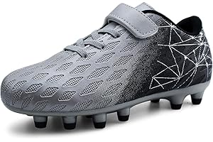 JABASIC Kids Firm Ground Chaussures de football pour garçons et filles