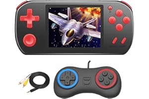 ZHISHAN Handheld Spielkonsole Tragbare Spiele Konsolen inkl 270 Klassische Vintage Video Spielen 3.0 "LCD HD Bildschirm Arcade Erholung System Geburtstagsgeschenk für Kinder (Blau)