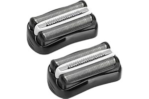 PARAFANO Tête de Rasoir de Rechange Series 3, Pièce de Rasage Rechange 32b Pour Rasoir Electrique A Barbe Homme, Grille Lames de Rechange Serie 3 (2 Pièces)