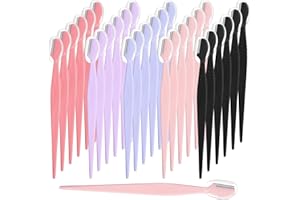 LLOUSSAK 30 Stück Mehrere Augenbrauenrasierer, Augenbrauen Rasierer für Herren Damen, Mehrzweck-Peeling-Gesichtsrasierer, Tragbare Größe Dermaplaning Rasierer
