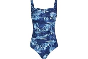 Aidotop Womens One Piece Swimsuit Tummy Control Swimwear with Retro Ruched Monokini Bathing Suits