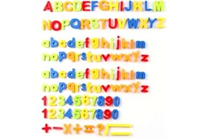 WY8 106Pcs Magnetic Letters Alphabet Numbers Learning Toy for Learning, Spelling, Counting, Including Letters numbers symbols