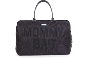 CHILDHOME Mommy Bag, Wickeltasche, Mutterschaft, Reisetasche, große Kapazität, Wickelunterlage, verstellbarer Schultergurt, Thermotasche, Kofferdurchlass