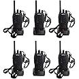 Walkie Talkies for Adults Long Range, Greaval Walkie Talkie Rechargeable PMR446 Radio, 16 Channels Walky Talky, License-free 2 Way Radio with Earpieces and Charger(6 Pack)