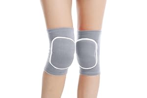 Baiyouli Knee Pads 2-Pack Thickened Sponge Breathable Protective Knee Pads Volleyball Yoga Dance Knee Sleeves Knee Support for Men Women Kids