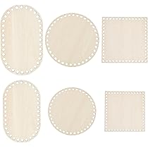 XRVRILE 9 stuks zakbodem om te haken, ronde houten vloer voor haakmand, 10/15/20 cm, mandbodem voor haken, voor haakmand, mand, haken, woondecoratie, doe-het-zelf mand, weefbenodigdheden, knutselen