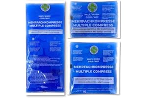 ‎LISACARE LisaCare Gel Kühlpads - 3 Größen Kühlkissen - Kühlpads Set - Kalt-Warm Kompresse für Kinder & Erwachsene - Akute Schmerzen & Fieber Behandlung - Mikrowellen geeignet