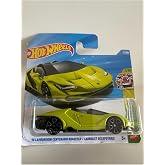 Hot Wheels '16 Lamborghini Centenario Roadster - Neon Green - Short Card - JJK74 (1/64)