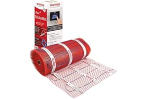 Warmup Chauffage au sol StickyMat 150W/m² Chauffage électrique Mat 15m² (SPM15)