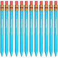 12 x Papermate ‘MATES’ Handwriting Triangular Mechanical Pencil with Eraser, Thick 1.3mm Lead, Blue - Loose in Plain Packaging