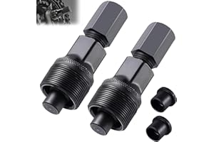 QUALDESN 2 PCS Crank Removal Tool, Remover Bicycle, Bicycle Square Crankset, Puller Bike Crankset, Arm Puller Compact, Black Cycling Power Bottom Bracket Tool, Repair Maintenance Remover for Bike