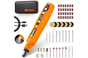 HARDELL Mini Cordless Rotary Tool, USB Charging, 5-Speed Rotary Tool Kit with 69 Accessories, Multi-Purpose 3.7V Power Multi Tool for Sanding, Polishing, Drilling, Etching, Engraving, Cutting, DIY