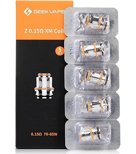 Geek'Vape M Series Coil M0.14ohm & M0.3ohm Dual and M0.2ohm Trible / M0.15ohm  Quadra head 5pcs (0.15ohm) : Amazon.es: Electrnica