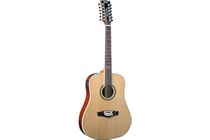 Eko GUITARS - NXT D100E XII NATURAL Akustikgitarre 12 Saiten, Fichtendecke und Mahagonihals, South American Roupana Tastatur, naturfarben