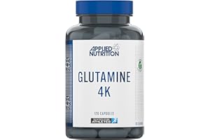 Applied Nutrition Glutamine 4K - L Glutamine 4000 mg Per Serving, Restore Amino Acid Levels (120 Capsules - 30 Servings)