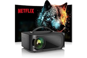 ‎ONOAYO Beamer Passend für Netflix Offiziell Dolby Audio Beamer 4K Heimkino ONOAYO 1500ANSI HDR10+ HDMI eARC, 1080P Full HD KI-Autofokus WiFi 6 Bluetooth 5.3 Tragbarer Mini Smart Projektor ​​​​Kino Überall