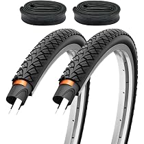 F24Tyre 2er Set Fahrradreifen 28x1,75 Zoll 47-622 Pannenschutz mit AV