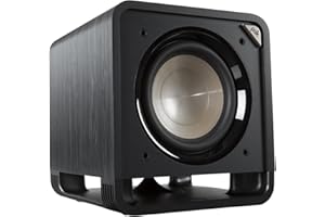 Polk Audio HTS 10 Aktivsubwoofer für Heimkino Soundsysteme und Musik, 10" Bass Box, 200 Watt, Schwarz