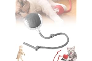 RUILONGHAI Smart cat toy ball, chases mate cat toy, automatic interactive cat ball toys ball, interactive cat ball, chirping bird cat toy, Engaging And Stimulating Toy For Cats And dogs, Perfect For Play (Gray)