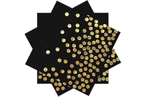 EVYIENEN 40 Stück Schwarz und Gold Geburtstag Servietten，33x33cm Papier Party Servietten，für Junge Mädchen Geburtstag Party Deko