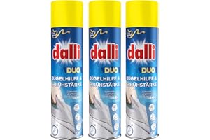 ‎DALLI dalli duo Bügelhilfe & Sprühstärke I 3 x 400 ml pro Dose I Für faltenfreie Wäsche und perfekten Halt | 3er Pack