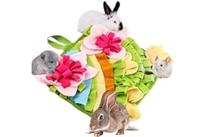 Abizoo Schnüffelteppich kaninchen Schnüffelmatte meerschweinchen Spielzeug Intelligenz hasen Riechen Trainieren Futtermatte,kaninchen Schnüffelspielzeug Futtersuche zwergkaninchen Intelligenzspielzeug