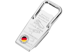 Westmark Otwieracz i zamykacz do butelek, Otwieracz do kapsli, 3 w 1, Stal/guma, 8,6 x 3,7 x 1,5 cm, Hermetus, Srebrny/czerwony, 61832270