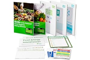THEORY TEST AUTHORITY Safer Food Better Business 2024, Food Safety Book Pack for Food Hygiene Record and Compliance, Kitchen Safety Signs included in All-in-One kit for Caterers Restaurants and Takeaways
