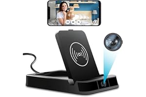 OTADUG Camara Espia, WiFi 1080p Mini Camara Espia Oculta con Grabación de Vídeo y Audio, Detección de Movimiento, Visión Nocturna, Capacidad de Carga