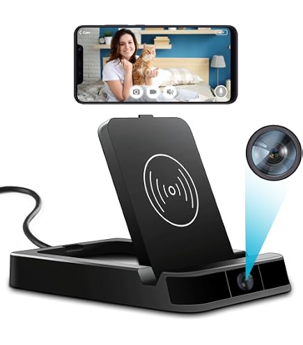 Caméra Espion Chargeur Murale HKUYERV - 1080P, Enregistrement Boucle, Sans Wi-Fi, Discrète