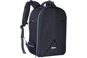 Lykus M2 Zaino Custodia Backpack per DJI Mavic/Air/Mini Drones, DJI RC/RC Pro, Fotocamera, Obiettivi, Treppiede e Laptop, compagna perfetta per Fotografia Aerea e Fotografia