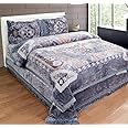 OMAJA HOME Modern Print King Size 2ply Super Soft Cloudy Blanket for Heavy Winter 5.4 kg with Fancy Bag Packing (Pack of 1) (Multi 7)