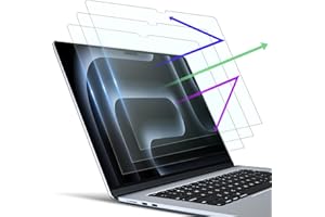 PYS [Lot de 3 Protection D'écran pour MacBook Pro 14 Pouces (2021-2024, M4/M3/M2/M1), Anti-lumière Bleue, Anti-Reflet Film Mat, Résistant Rayures, Anti-Empreintes