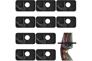 Miiqxx 10 PCS Arrow Rest for Archery,Archery Arrow Support with Adhesive Backing,Right Hand Plastic Arrow Holder for Recurve/Compound Bows for Hunting & Target Shooting,Fit Right Hand