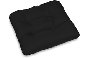 ‎SUPERKISSEN24. SuperKissen24. Stuhlkissen Sitzkissen für stühle - 6er Set 45x45 cm - Outdoor und Indoor - Schwarz