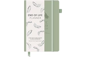 BIROYAL End of Life Planner UK A5-160 Pages 19 Sections Final Arrangements Organizer Notebook - Beneficiary, Funeral Planning, Final Wishes & Will Preparation - Death Planner Book