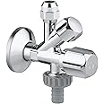 GROHE Angle Valves Neutral Handle Original Was Combination Service Valve 1/2" Chrome 22035000