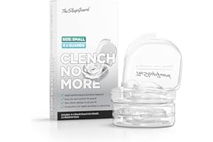 TheSleepGuard Mouth Guard for Clenching Teeth at Night [Pack of 4, Small Size - Women] – Custom Night Guards for Teeth Grinding – Nighttime Protection During Sleep for Adults