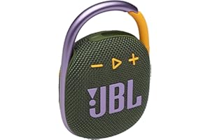 JBL CLIP 4 Speaker Bluetooth Portatile, Cassa Altoparlante Wireless con Moschettone Integrato, Design Compatto, Resistente ad Acqua e Polvere IPX67, fino a 10 h di Autonomia, USB, Verde
