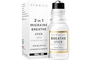 ‎NEW MIUZ Breathe Easy Roll on Stick Mięta pieprzowa eukaliptusowa mieszanka olejków eterycznych stres zatok naturalna ulga prezenty dla kobiet mężczyzn idealne nadziewarki do pończoch