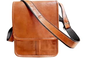 ALASKA EXPORTS Mens Leather Satchel Vintage Leather Messenger Bag Shoulder Bag for I Pad